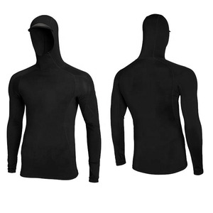 Customized Digital Heat-Transfer <b>Printed</b> Polyester/Nylon Long Sleeve <b>Surfing</b> Rash Guard for Men with Custom Logo - Product Image 2