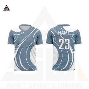 Camiseta de Fútbol Personalizable con Patrón Sólido, Técnica de Corte Automatizado OEM, Ropa Deportiva para Hombres, Mujeres y Adultos, Nombre del Equipo, Logotipo, 100% - Product Image 2