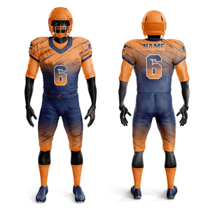 OEM uniforme de fútbol americano de manga corta nuevo diseño transpirable secado rápido precio bajo técnicas impresas ropa de entrenamiento deportivo - Product Image 1