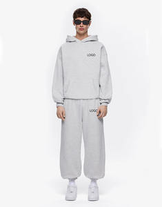 ชุดกีฬา2ชิ้นใส่ได้ทั้งชายและหญิงชุดออกกำลังกายเล่นยิมสำหรับฤดูหนาวพิมพ์ลายสไตล์สตรีทโลโก้ตามสั่งแบบทันสมัย - Product Image 1