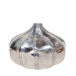 Florero de Metal plateado para oficina en casa de calidad Superior, jarrón de suelo de aluminio de diseño clásico, maceta para mesa decorativa de escritorio - Product Image 1