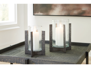 Portavelas de metal pulido para un estilo sofisticado de la habitación Portavelas de metal minimalista moderno para interiores atemporales - Product Image 3