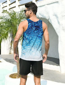 Nueva ropa de calle informal de secado rápido, camiseta sin mangas para gimnasio, camiseta sin mangas para entrenamiento atlético para hombre - Product Image 2