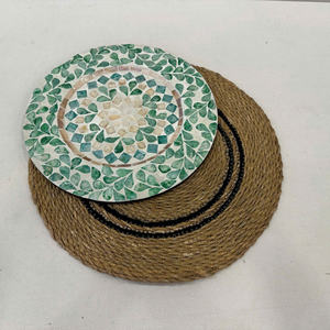 แผ่นรองจานทรงกลมทำจากหญ้าทะเลอย่างดี รุ่น DKS16 เป็นมิตรกับสิ่งแวดล้อม - Product Image 3