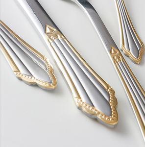Luxury Metal Cutlery <b>Set</b> with Custom Logo For Restaurant Hotel Wedding in Best Price - Product Image 5