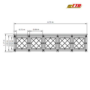 Ban công sắt rèn từ Việt Nam cho những ngôi nhà dám nổi bật bây giờ trên lửa bán này có thể với nghề thép địa phương hạn chế - Product Image 6