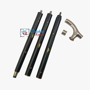 Bastón de Madera Negro Moderno Personalizado al por Mayor con Mango de Latón Plateado Estilo Derby, Diseño Art Déco, Plegable, 94cm, Regalo de Lujo - Product Image 5