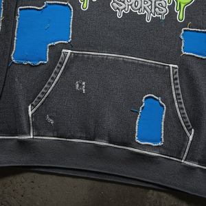 Fabricant en gros de sweat-shirts délavés de haute qualité, sweat-shirts brodés délavés à l'acide, sweat-shirts délavés d'hiver pour hommes - Product Image 6