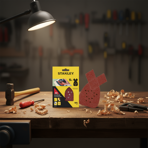 แผ่นขัดกระดาษทรายแบบแปะติดสำหรับเครื่องขัด Stanley Multipack - Product Image 3