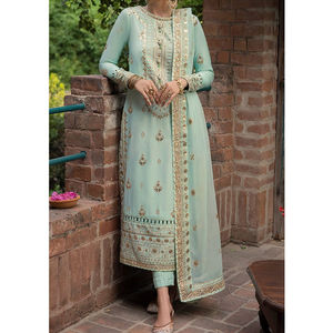 Dupatta de Césped con Bordado Personalizado, Estampado, Elegante y de Alta Calidad para Mujer, Venta al por Mayor para Fiestas - Product Image 4