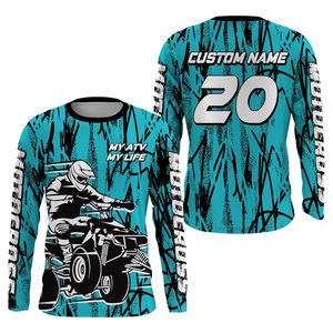 Camiseta de Motocross Sublimada Personalizada, Manga Larga, para MX, ATV, UTV, DH, Ropa Deportiva, OEM, ODM - Product Image 5