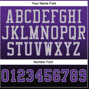 Custom Sublimation <b>Hoodie</b> Personalized Team Name Number <b>Purple</b> Black Gradient Sports Pullover Training Sweatshirt for Men Women - Product Image 4
