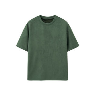 เสื้อยืดเปล่าแขนสั้นไซส์ใหญ่ผ้าคอตตอนสีพื้นสำหรับทุกเพศเสื้อยืดผ้าฝ้าย100% ออกแบบโลโก้ได้ตามต้องการ - Product Image 1