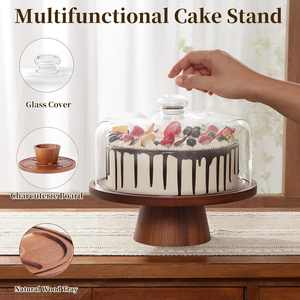 เขียงไม้ธรรมชาติอเนกประสงค์สำหรับเสิร์ฟขนมหวาน - Product Image 3