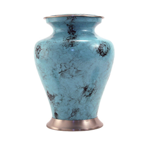 Glenwood Large Adult Personalized Metal Cremation Urn American Style Floral Pattern Personal <b>Keepsake</b> <b>for</b> Human <b>Ashes</b> - Product Image 3