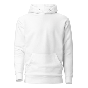 Sweat-shirt à capuche classique blanc unisexe en molleton de coton lourd, uni, pour l'hiver, streetwear, vente en gros, usine - Product Image 1