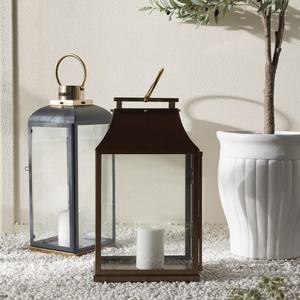 Portavelas de Metal Dorado y Marrón de Doble Tono de Alta Calidad, Estilo Clásico Hecho a Mano para Decoración Navideña del Hogar - Product Image 4