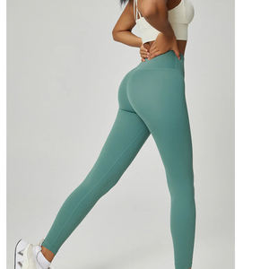 Women 2 Piece Workout U Neck Color Block Sports Bra <b>High</b> <b>Waist</b> Tummy Control Active <b>Leggings</b> Yoga Outfits - Product Image 3