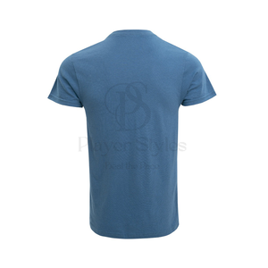 T-shirts personnalisables en polyester/coton pour hommes, taille XL, écologiques, à séchage rapide, décontractés, à manches courtes, respirants, imprimés unis, vente en gros - Product Image 2