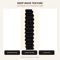 Cheveux synthétiques en vrac pour tresses Deep Wave, 22 pouces, 100g, vente en gros