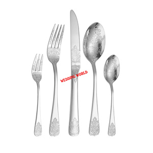 Cubiertos de metal de primera calidad hechos a mano cubiertos de diseño clásico elegante al por mayor nuevos cubiertos de metal - Product Image 5