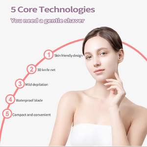 Rasoir électrique étanche pour femme avec chargement USB, pour le visage, le corps et la zone du bikini, avec indice d'étanchéité IPX7 - Product Image 4