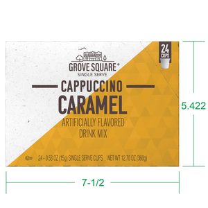 Cápsulas de Cappuccino Grove Square, Caramelo, Dosis Individual (Paquete de 24) - Product Image 2