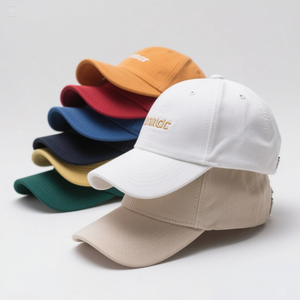 Venta al por mayor barato 100% algodón en blanco mujer hombre gorra de béisbol negro blanco rosa rojo naranja Color gorra de béisbol lisa - Product Image 2