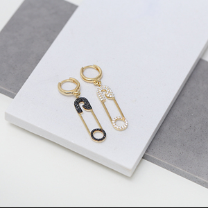 ต่างหูแบบเข็มสีดำแบบทันสมัยทำจากหินห้อยแบบตุรกีทำด้วยมือเครื่องประดับเงินสเตอร์ลิงสำหรับ925 - Product Image 2