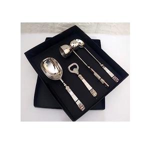 Ensemble de 4 outils de bar et de vin dorés de la meilleure qualité avec vernis fait main pour accessoires de bar - Product Image 4