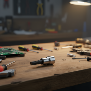 Chrome-Plated 3/8\" Female Square Drive <b>Screwdriver</b> Sockets with Burnished Inserts for <b>Pentalobe</b> Screws - Product Image 3