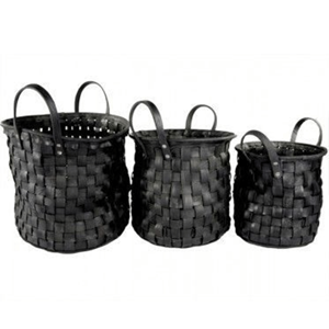 Grossiste Lavihex Co LV342 Panier classique pliable en caoutchouc recyclé écologique de haute qualité pour le stockage des copeaux de bois - Product Image 1