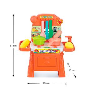 ROBINCOOL Juego de Cocina 2 en 1 con Carrito de Compras, 33 Accesorios Incluidos, 29 X 32 X - Product Image 4