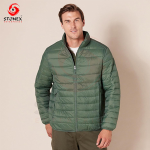 Veste matelassée thermique pour homme avec col montant, manteau d'hiver moderne pour les activités décontractées et sportives par temps froid - Product Image 2