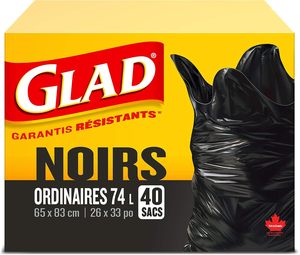 ถุงขยะใสย่อยสลายได้ Glad Paper ขนาด 20-35 ลิตร 40 ใบ ผลิตในแคนาดา บรรจุภัณฑ์กล่อง Global Components - Product Image 4
