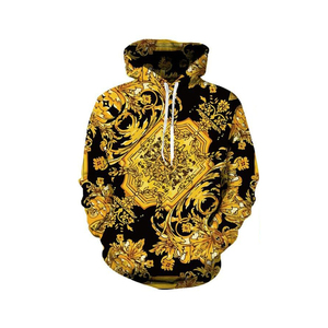 Survêtement de sport personnalisé de haute qualité, ensemble de jogging, tenue d'entraînement, 100% coton léger à capuche, imprimé animal - Product Image 3