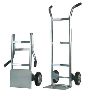 Heavy Duty Folding <b>Trolley</b> Galvanized Steel Rubber <b>Wheels</b> 4-<b>Wheel</b> Enclosed 100kg <b>for</b> Warehouse Storage OEM Customizable - Product Image 1