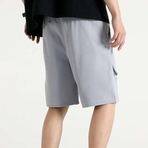 Pantalones Cortos Cargo de Algodón Sólido para Hombre al por Mayor, Talla Grande, Cintura Elástica, con Logotipo Personalizado para Gimnasio y Correr 2026 - Product Image 4