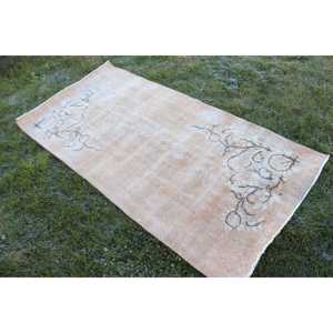 พรมลายตุรกี ขนาด 3x6.1 ฟุต พรมวินเทจ พรมขนสัตว์สีน้ำตาล - Product Image 2