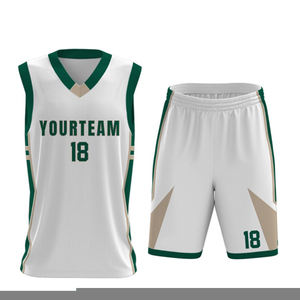 Vente directe d'usine-Ensemble de vêtements de basket-ball de conception personnalisée de meilleure qualité 100% short en jersey respirant en polyester équipe OEM de grande taille - Product Image 1