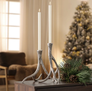 Standard bois aluminium cône bougeoir cadeau de noël bougies thé lumière titulaires fête de mariage décor à la maison ornement de noël - Product Image 3