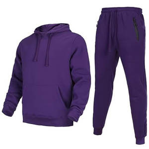 Ensemble de survêtement décontracté deux pièces pour homme, respirant, avec logo personnalisé, couleurs unies, qualité supérieure, collection 2025 – Vente en gros - Product Image 1