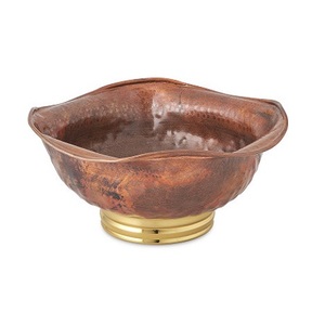 Olla de cobre hecha a mano con mango de latón, olla para servir alimentos de calidad exclusiva para accesorios de cobre - Product Image 6