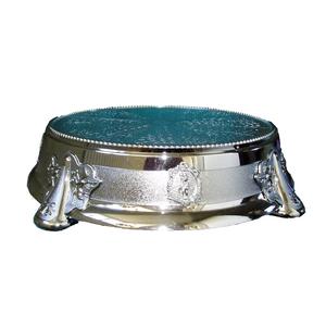 Nuevo estilo de soporte para pasteles de metal con diseño en relieve, forma personalizada y acabado antiguo, juego de cuatro para funciones reales y de lujo. - Product Image 3