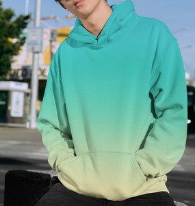 Sweat-shirt Ombre Décontracté pour Homme Nouveau Sublimation Blue Fade Hoodie Blanchi Hoodie avec Effet Plage Casual Ombre Hoodie Sweater - Product Image 5