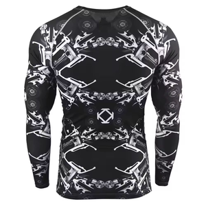 Haute qualité hommes manches longues Rash Guard sport Compression Gym chemise respirant Rash Guard hommes manches longues Surf haut de bain - Product Image 3