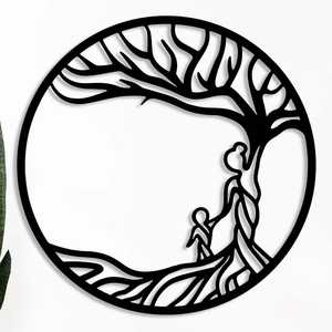 Letrero Decorativo de Metal Negro Niquelado Pulido, Escultura de Pared de Estilo Tradicional para Sala de Estar, Hotel, Señales en Braille - Product Image 3