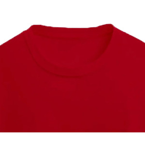 เสื้อยืดลำลองผู้ชายไซส์ใหญ่ สีแดง ปักโลโก้คุณภาพสูง ปรับแต่งได้ น้ำหนัก 220 กรัม ผ้าฝ้ายออร์แกนิค 100% - Product Image 2