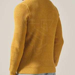 Sweat-shirt tricoté en coton 100% à la mode pour hommes, vêtements d'hiver avec logo personnalisé, motif solide, options de couleur personnalisées - Product Image 6