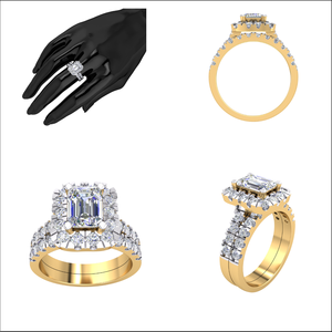 Bague classique élégante en or 14 carats pour femme 2.1Cts VS Clarity Lab Grown EF Color Diamond Jewelry Luxueux IGI Certified Perfect Gift - Product Image 2